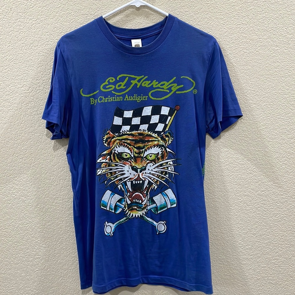 Medium blue Ed Hardy T-shirt